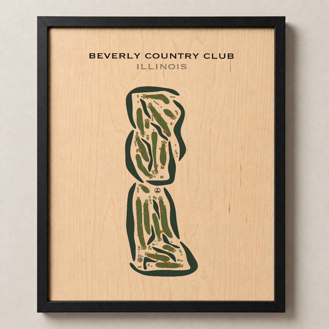 Beverly Country Club, Illinois - Printed Golf Courses