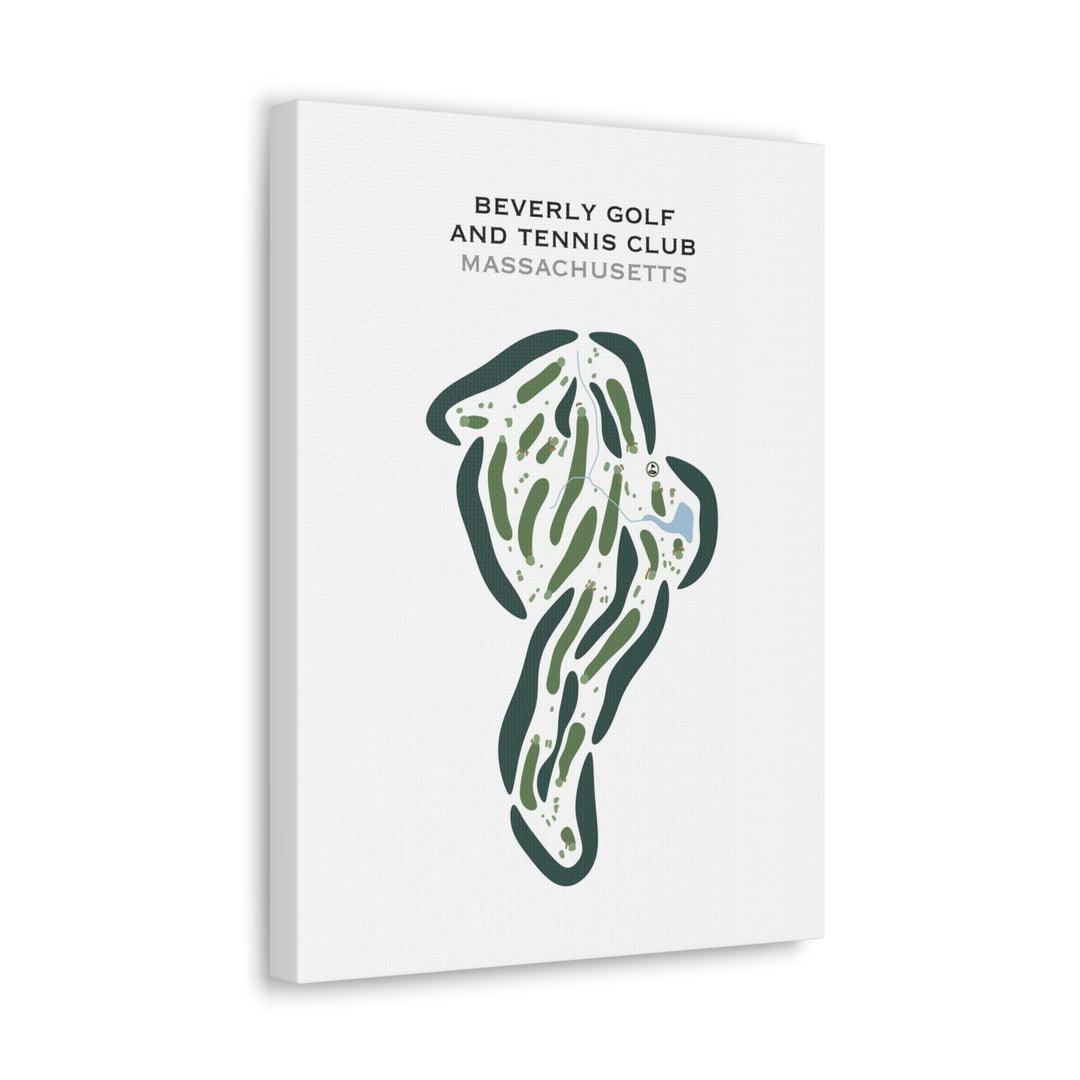 Beverly Golf & Tennis Club, Massachusetts - Printed Golf Courses