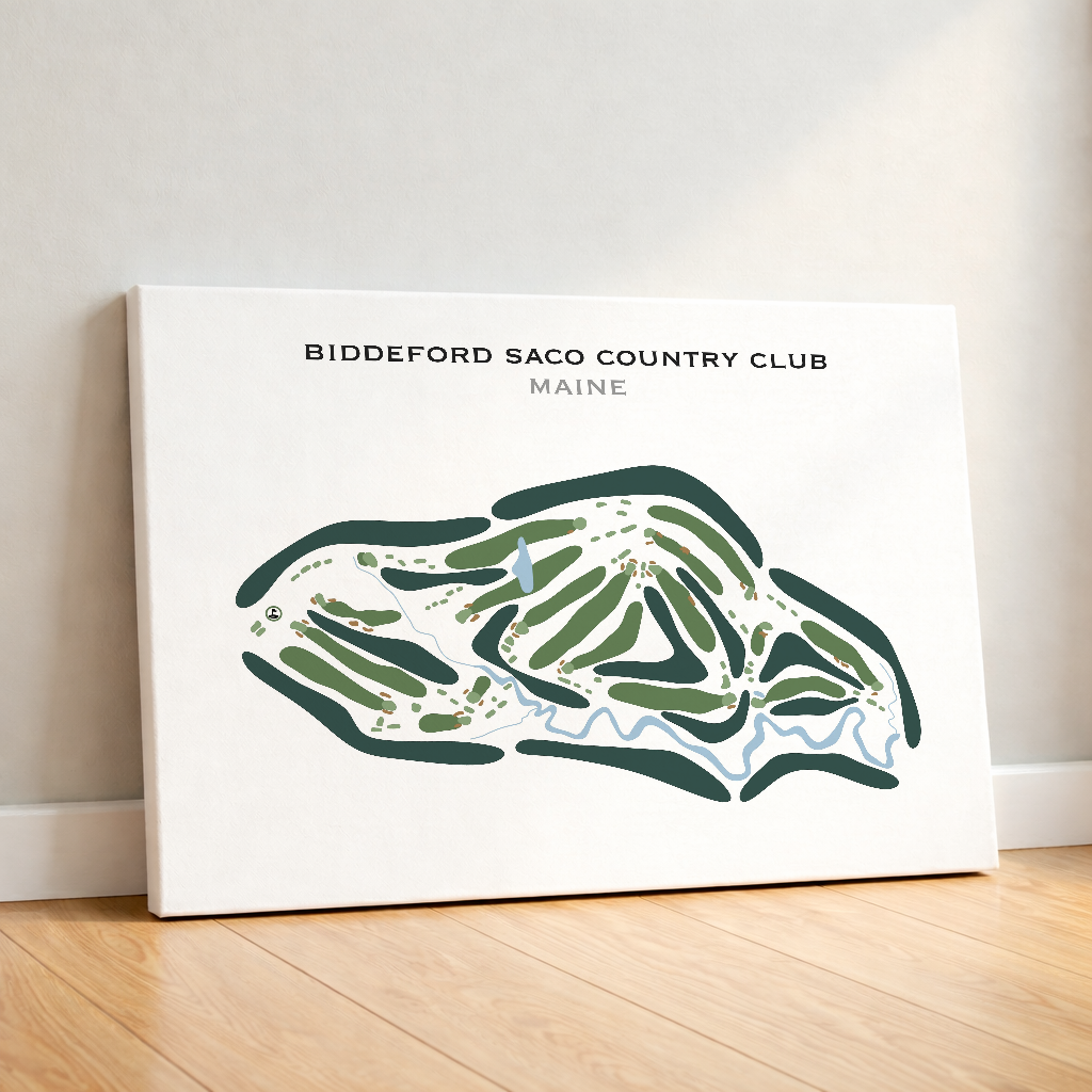 Biddeford Saco Country Club, Maine - Printed Golf Courses