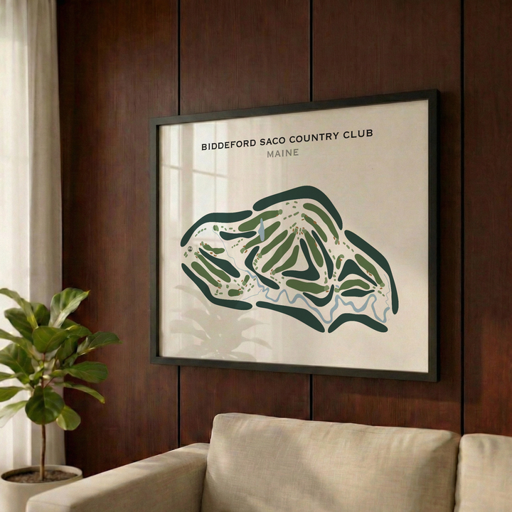 Biddeford Saco Country Club, Maine - Printed Golf Courses