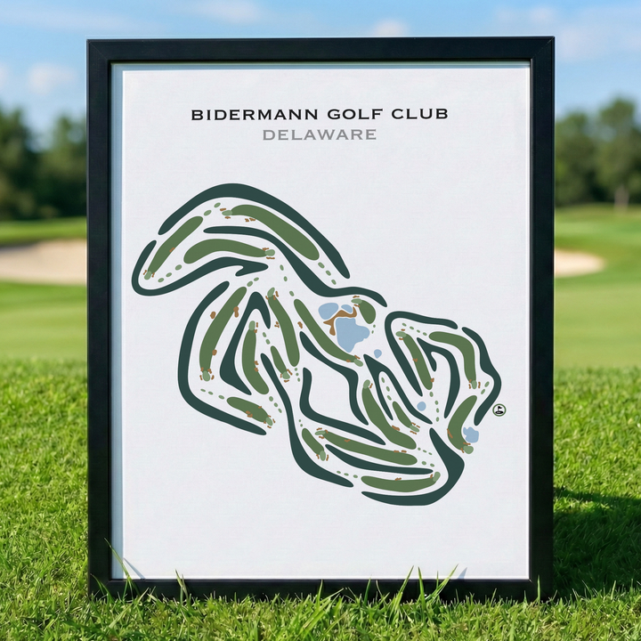 Bidermann Golf Club, Delaware - Printed Golf Courses