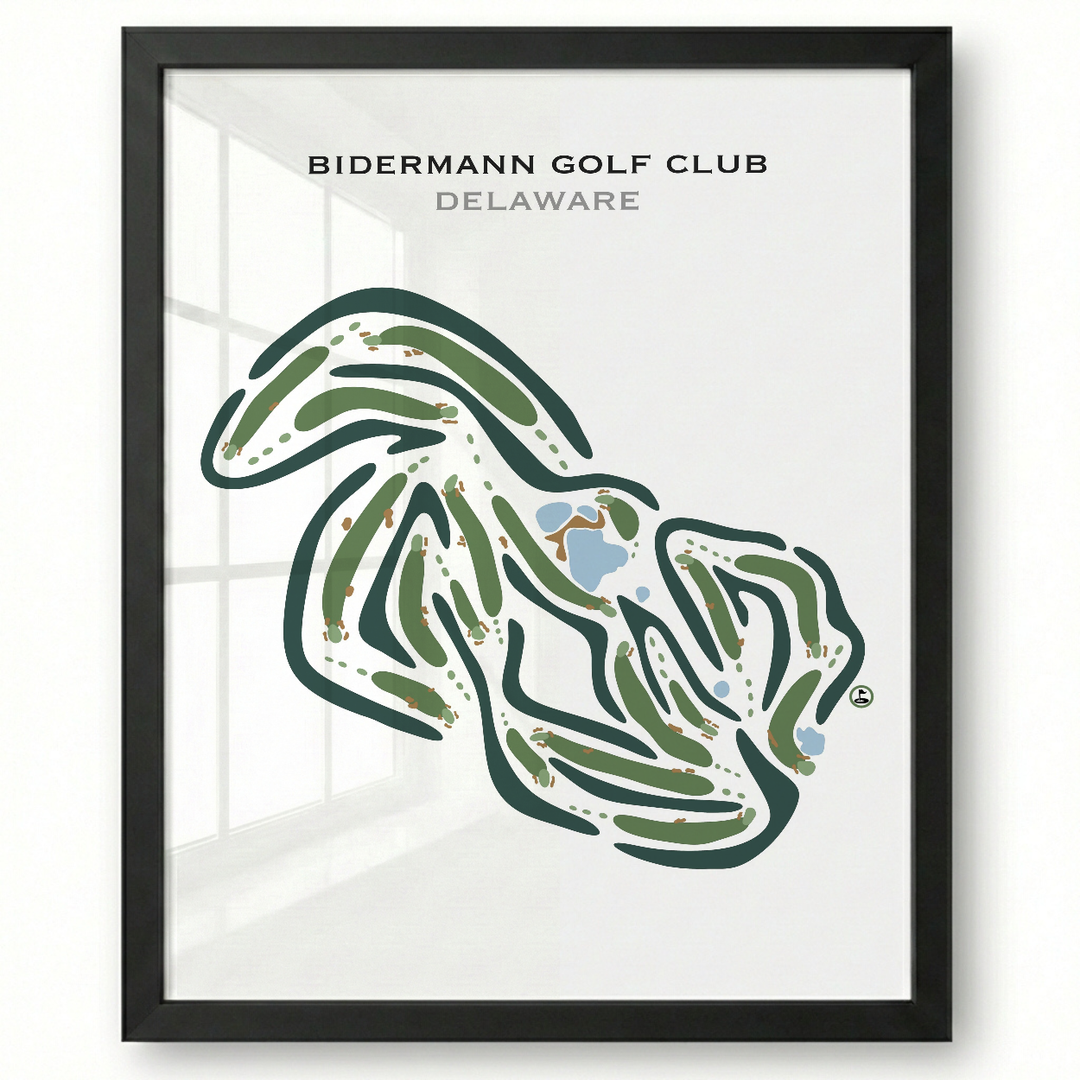 Bidermann Golf Club, Delaware - Printed Golf Courses