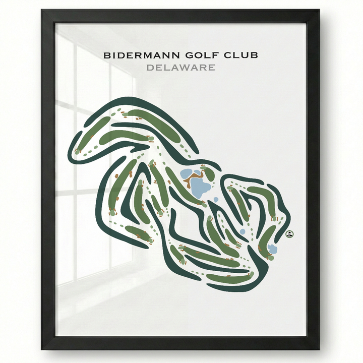 Bidermann Golf Club, Delaware - Printed Golf Courses