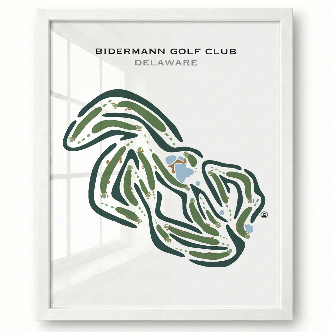 Bidermann Golf Club, Delaware - Printed Golf Courses