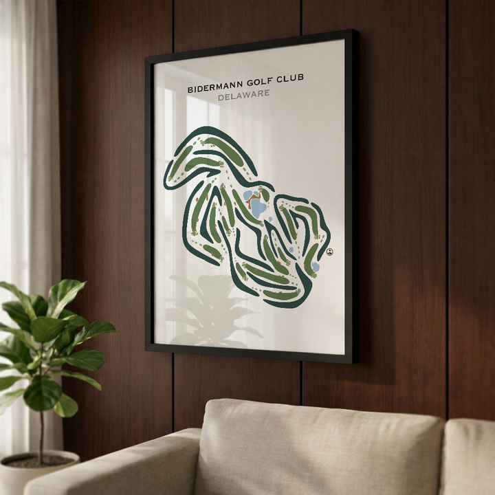 Bidermann Golf Club, Delaware - Printed Golf Courses