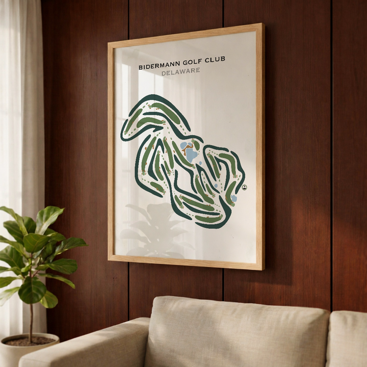 Bidermann Golf Club, Delaware - Printed Golf Courses