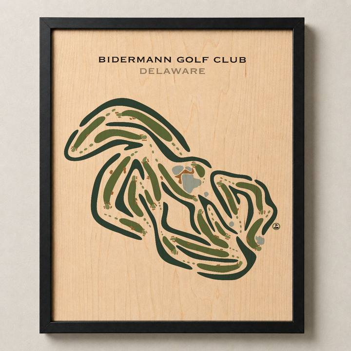 Bidermann Golf Club, Delaware - Printed Golf Courses