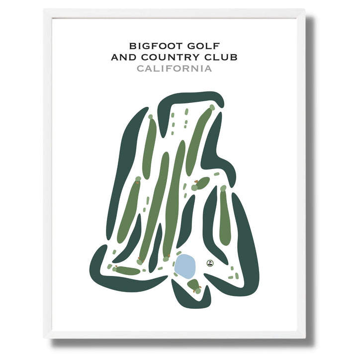Bigfoot Golf & Country Club, California - Printed Golf Courses