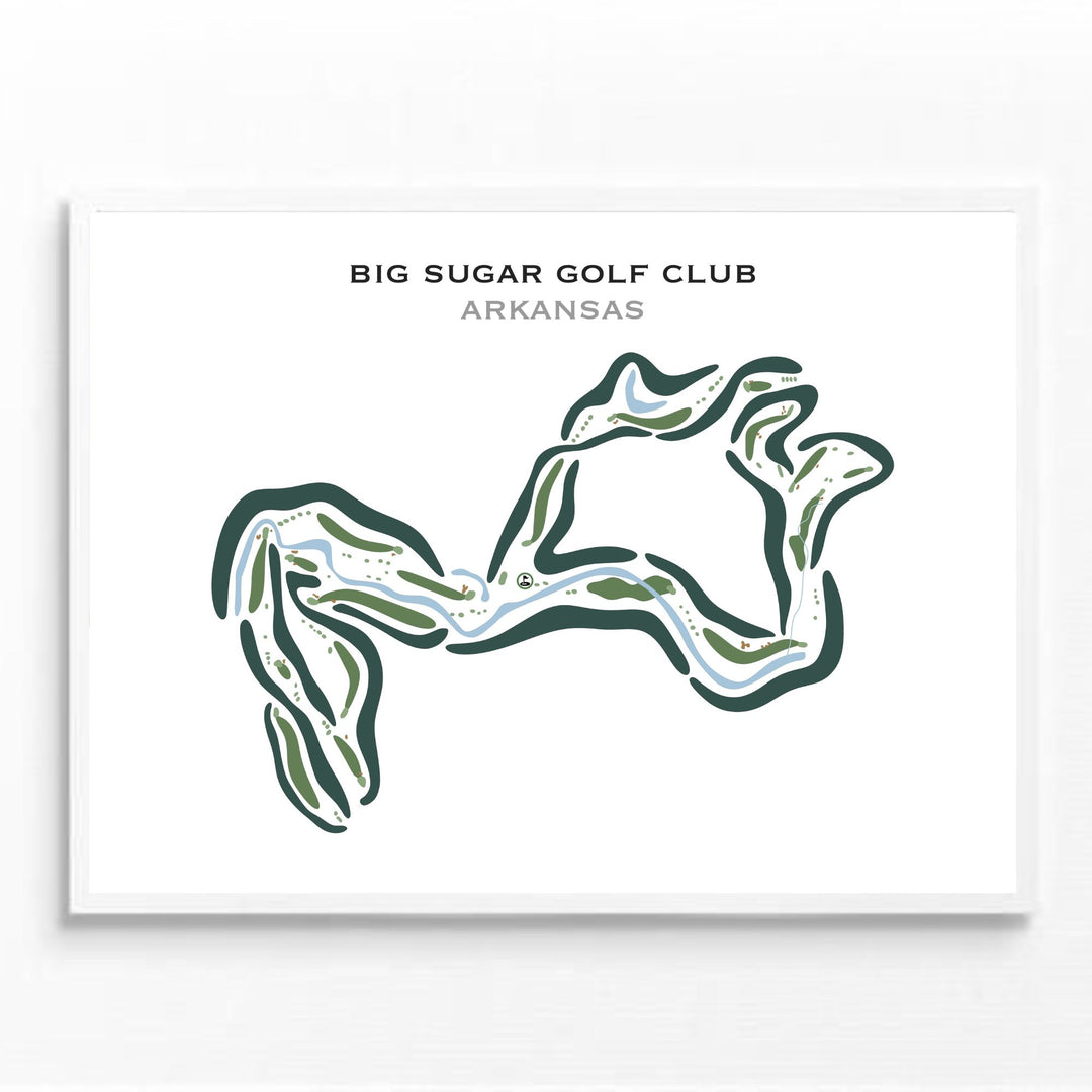 Big Sugar Golf Club, Arkansas - Printed Golf Courses