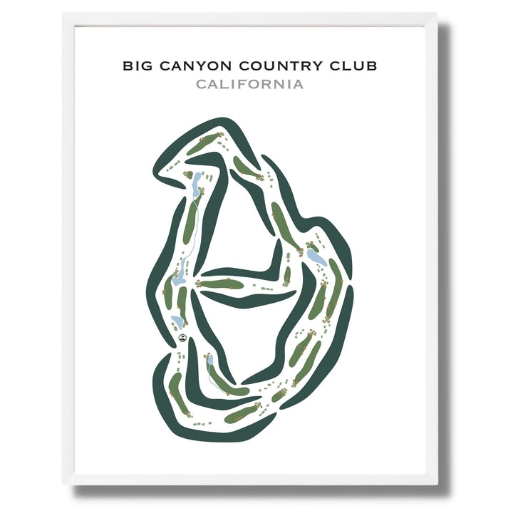 Big Canyon Country Club, California - Printed Golf Courses