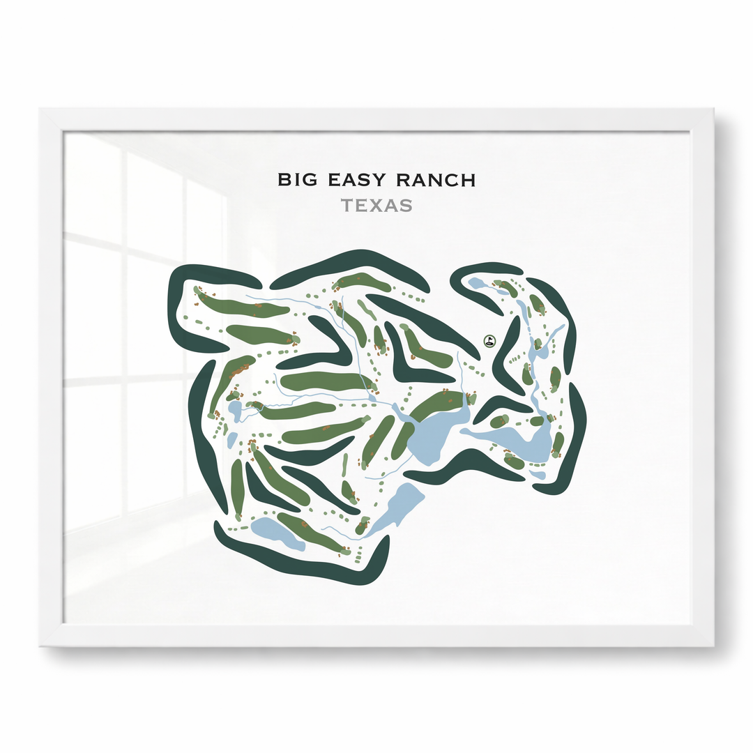 Big Easy Ranch, Texas - Printed Golf Courses