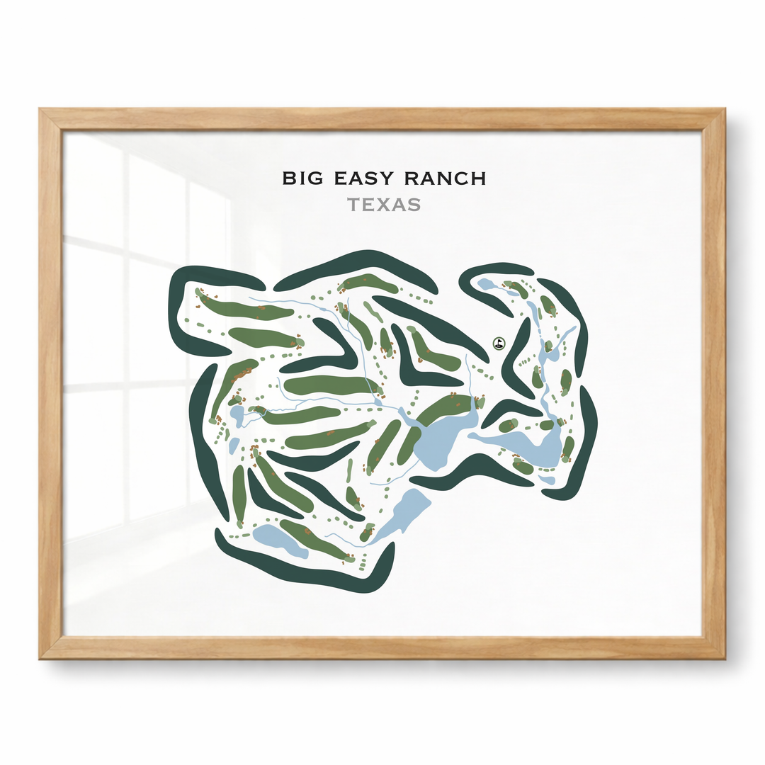 Big Easy Ranch, Texas - Printed Golf Courses