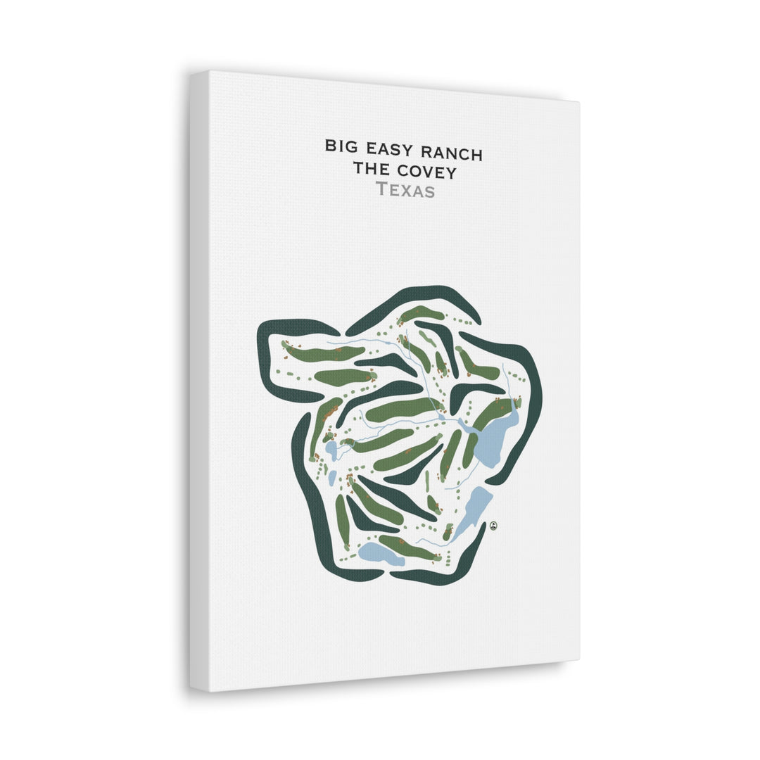 Big Easy Ranch - The Covey, Texas - Printed Golf Courses