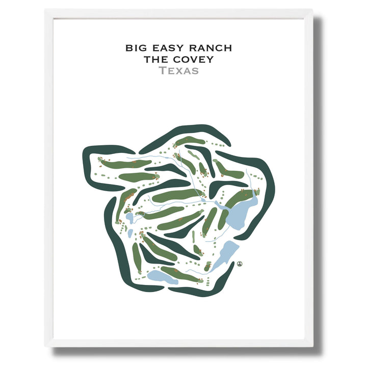 Big Easy Ranch - The Covey, Texas - Printed Golf Courses