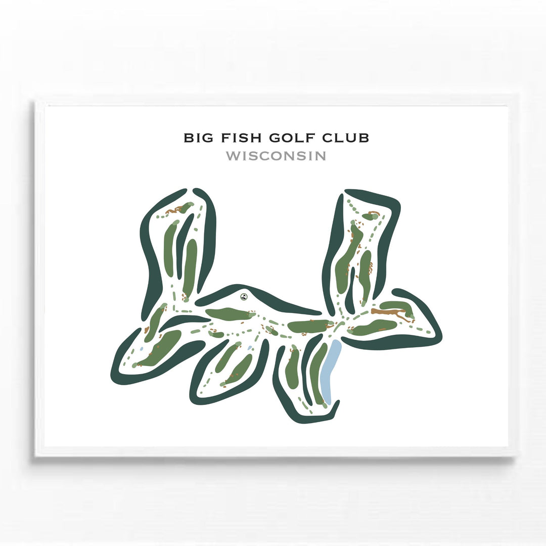 Big Fish Golf Club, Wisconsin - Printed Golf Courses