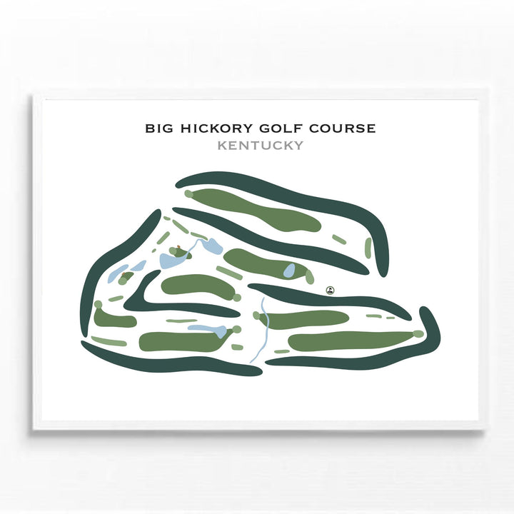 Big Hickory Golf Course, Kentucky - Printed Golf Courses