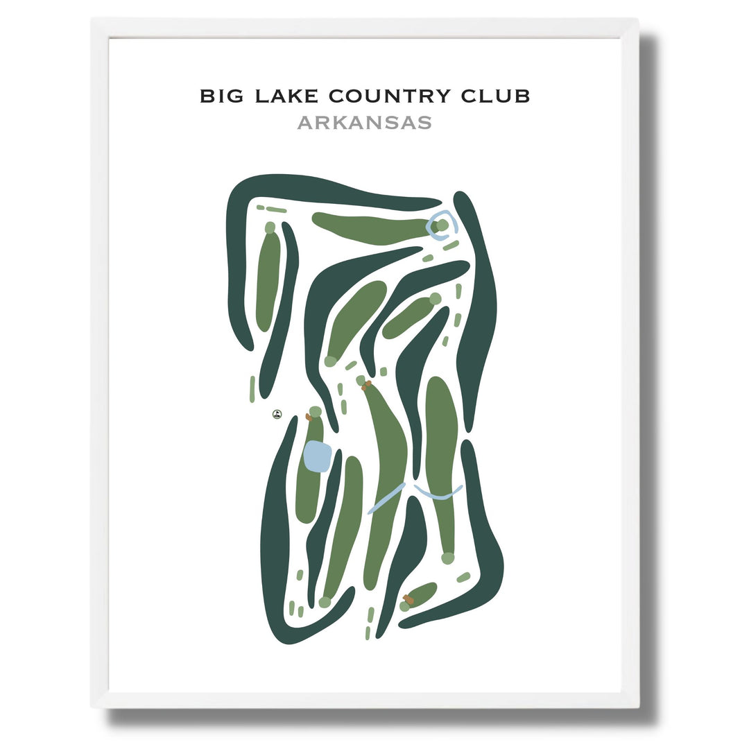 Big Lake Country Club, Arkansas - Printed Golf Courses