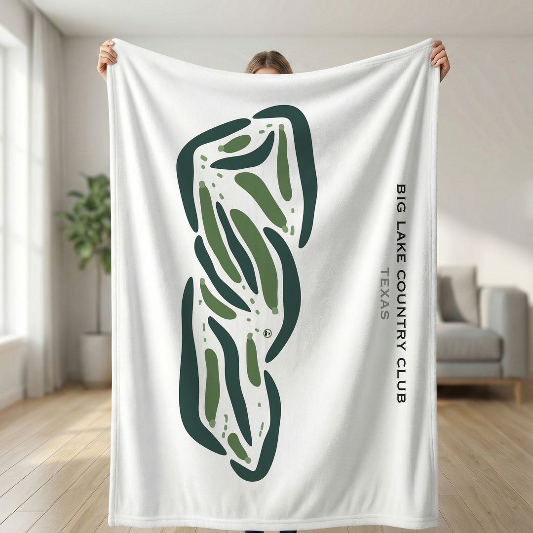 Big Lake Country Club, Texas - Printed Golf Courses