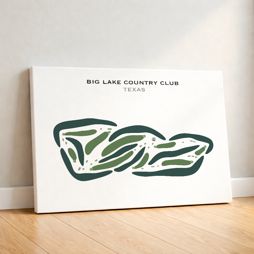 Big Lake Country Club, Texas - Printed Golf Courses