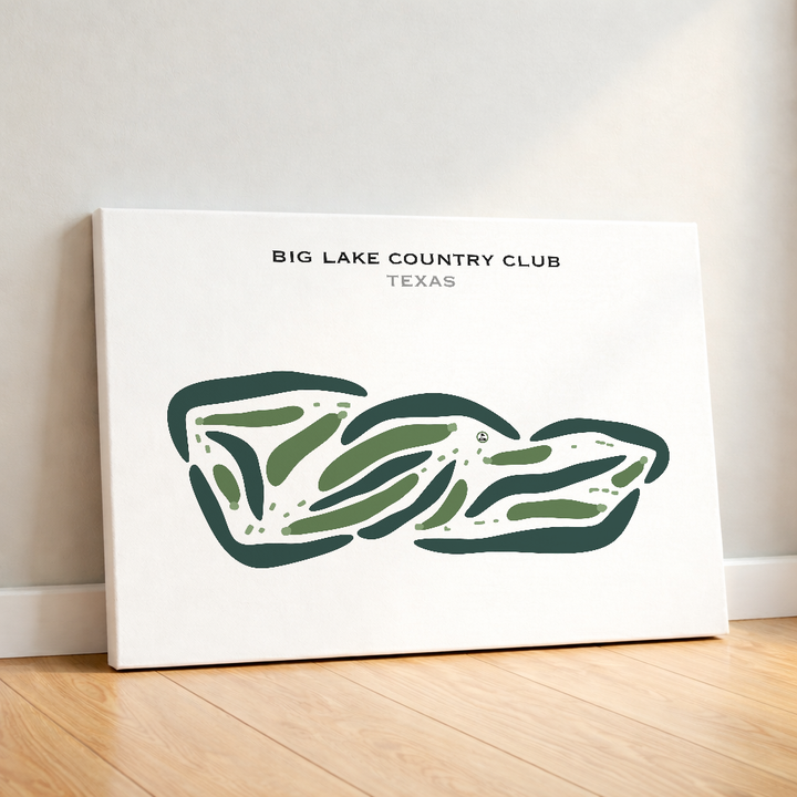Big Lake Country Club, Texas - Printed Golf Courses