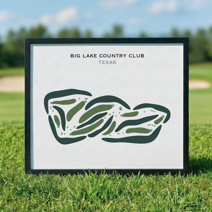 Big Lake Country Club, Texas - Printed Golf Courses