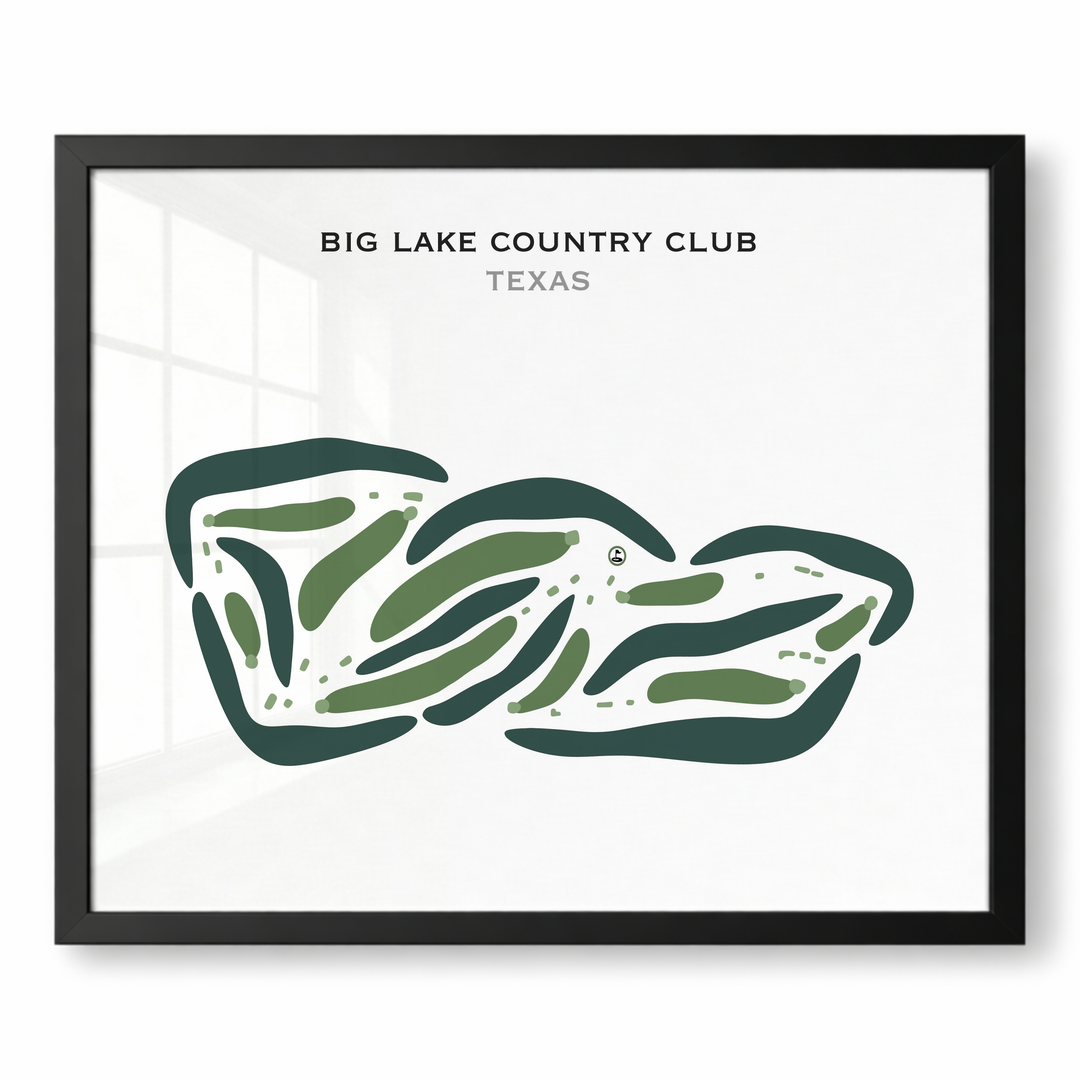 Big Lake Country Club, Texas - Printed Golf Courses