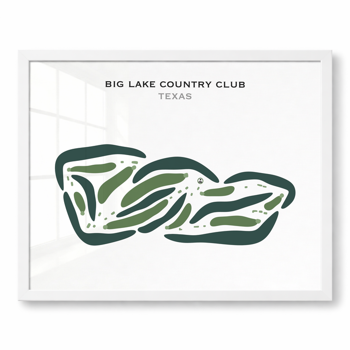 Big Lake Country Club, Texas - Printed Golf Courses