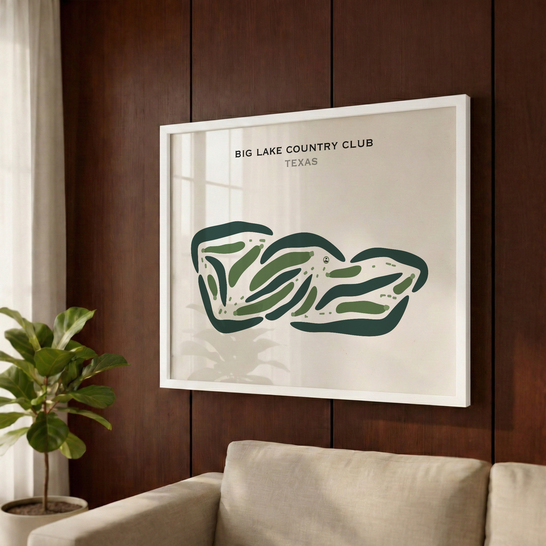 Big Lake Country Club, Texas - Printed Golf Courses
