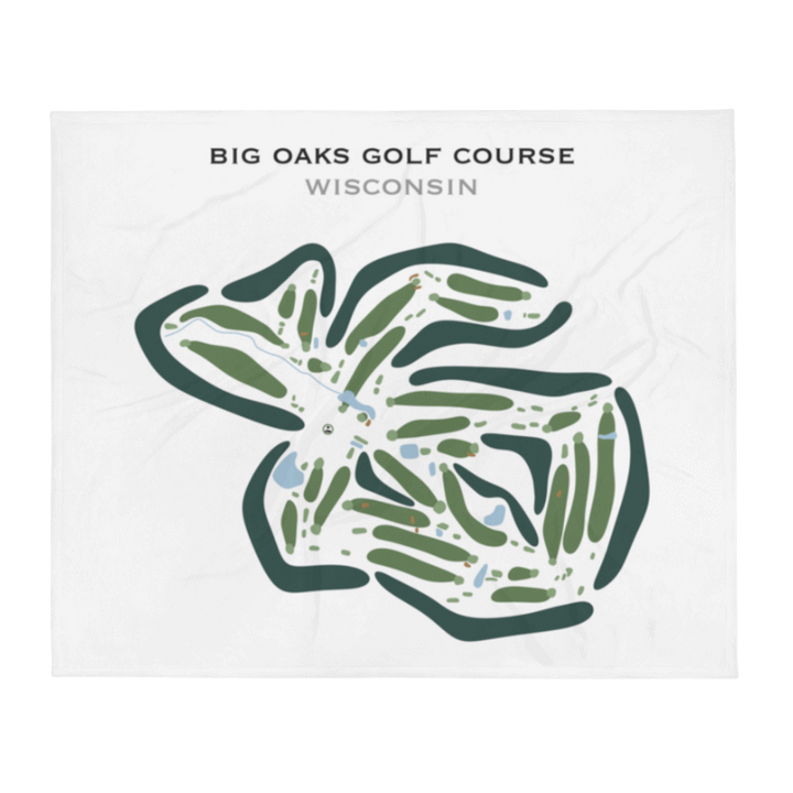 Big Oaks Golf Course, Wisconsin - Printed Golf Courses