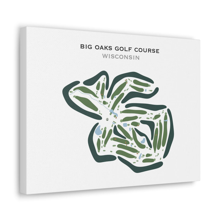 Big Oaks Golf Course, Wisconsin - Printed Golf Courses