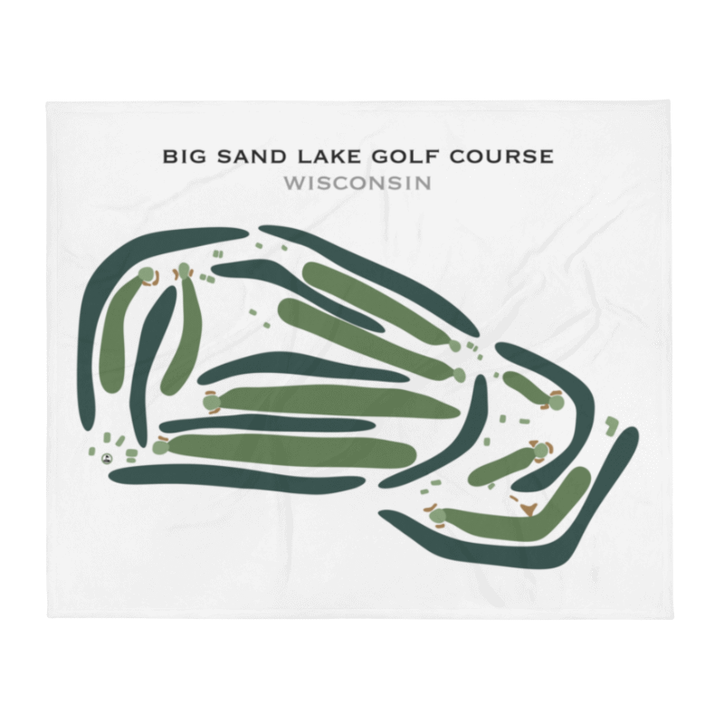 Big Sand Lake Golf Course, Wisconsin - Printed Golf Course