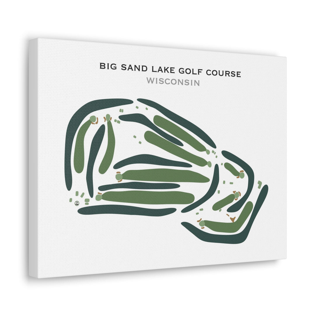 Big Sand Lake Golf Course, Wisconsin - Printed Golf Course