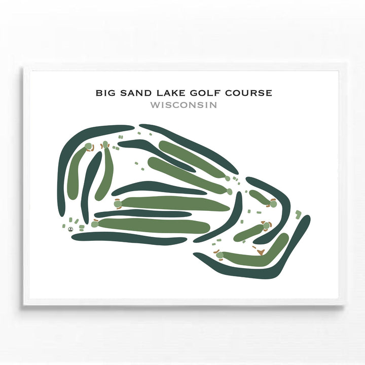 Big Sand Lake Golf Course, Wisconsin - Printed Golf Course