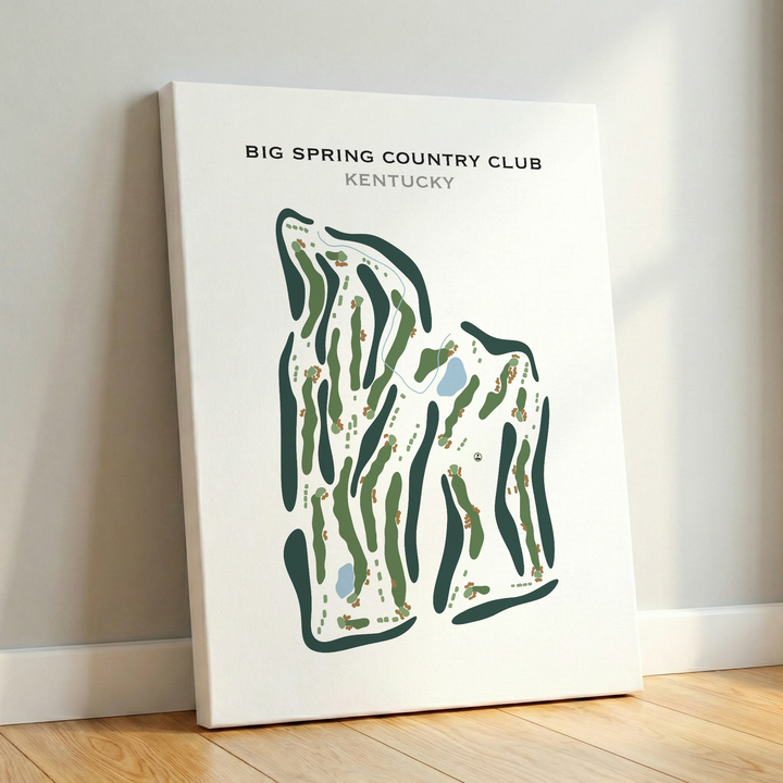 Big Spring Country Club, Kentucky - Printed Golf Course