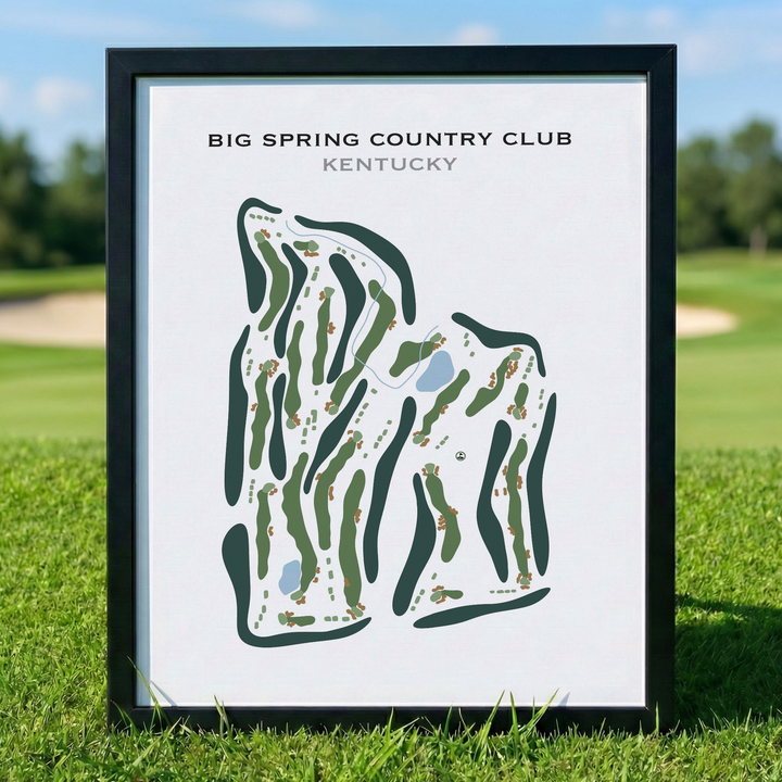 Big Spring Country Club, Kentucky - Printed Golf Course