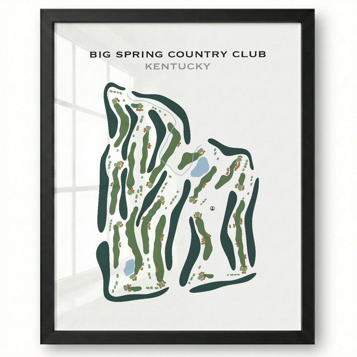 Big Spring Country Club, Kentucky - Printed Golf Course