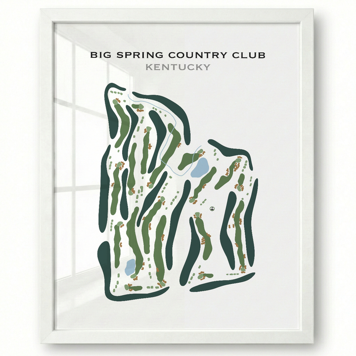 Big Spring Country Club, Kentucky - Printed Golf Course