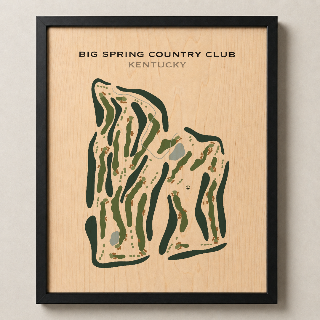 Big Spring Country Club, Kentucky - Printed Golf Course