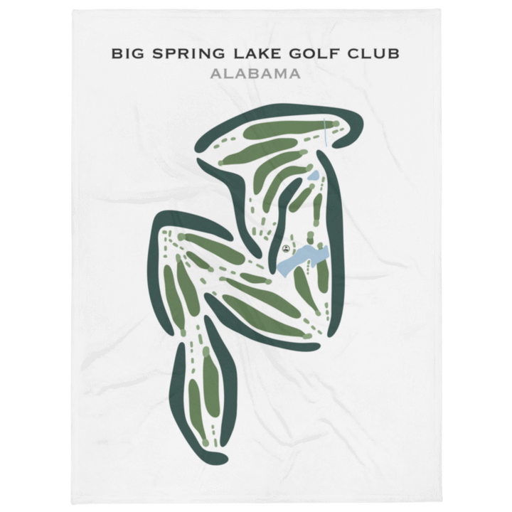 Big Spring Lake Golf Club, Alabama - Printed Golf Course