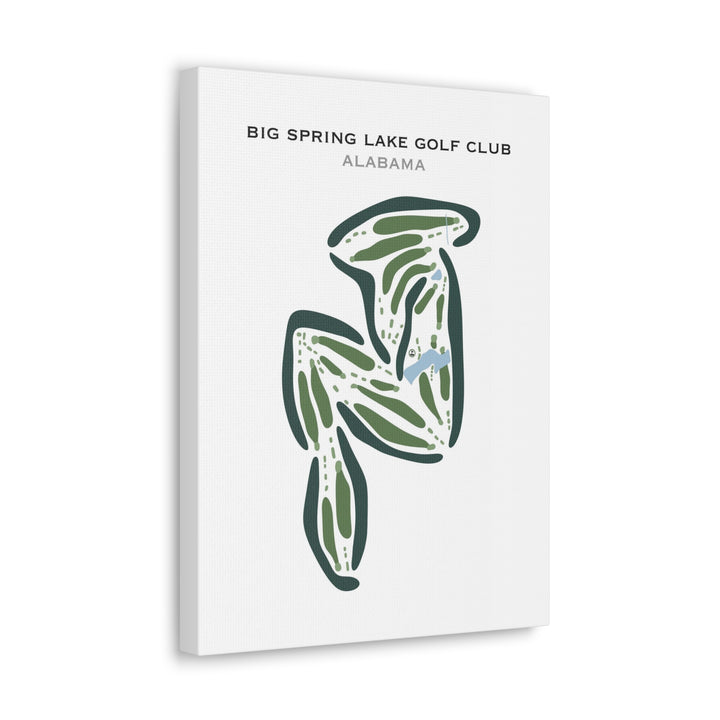 Big Spring Lake Golf Club, Alabama - Printed Golf Course