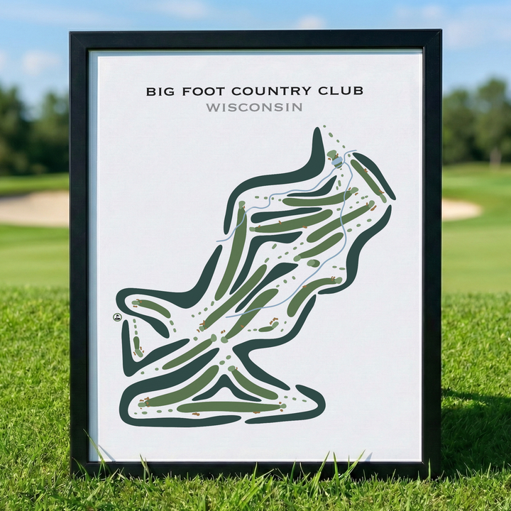 Big Foot Country Club, Wisconsin - Printed Golf Courses