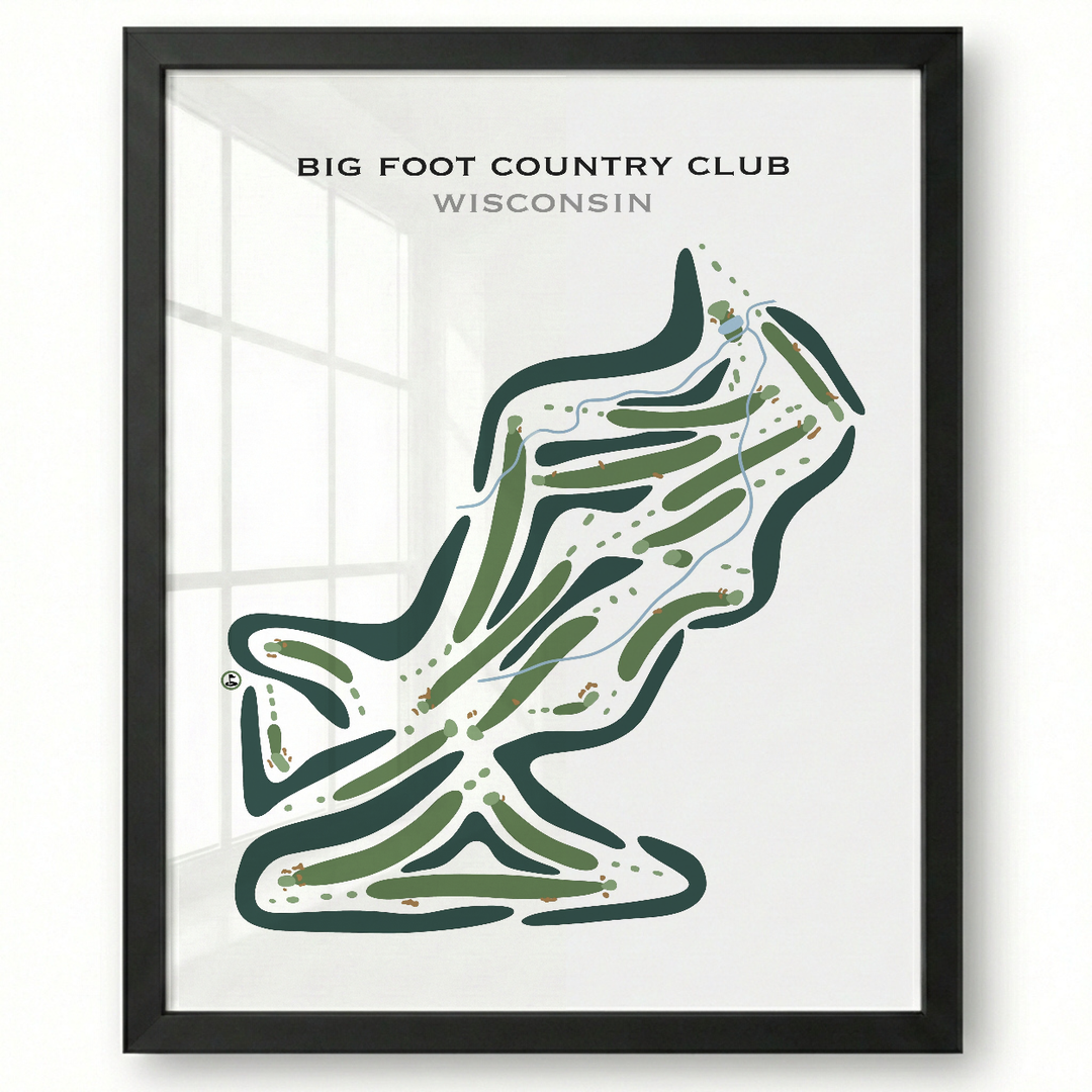 Big Foot Country Club, Wisconsin - Printed Golf Courses