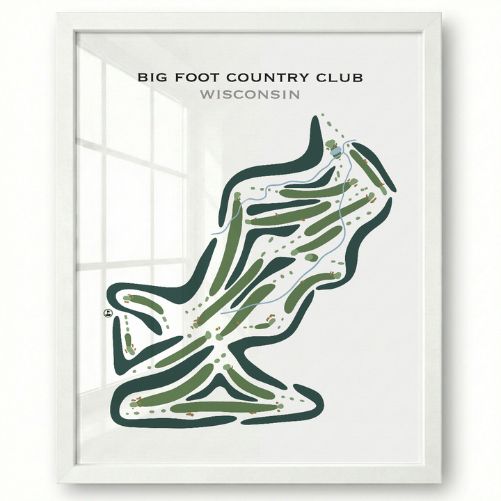 Big Foot Country Club, Wisconsin - Printed Golf Courses
