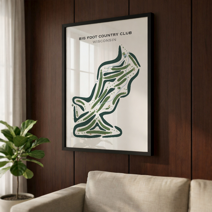 Big Foot Country Club, Wisconsin - Printed Golf Courses