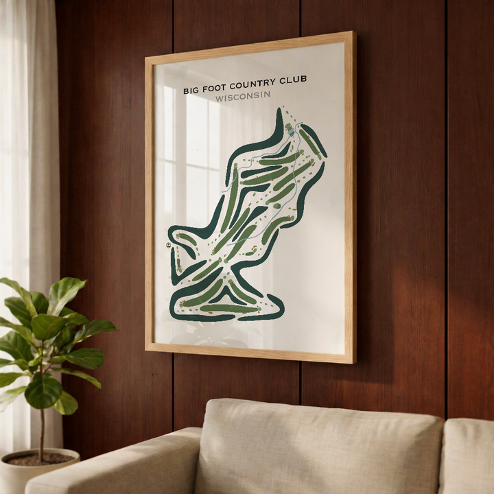 Big Foot Country Club, Wisconsin - Printed Golf Courses