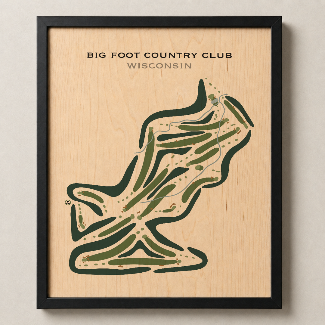 Big Foot Country Club, Wisconsin - Printed Golf Courses