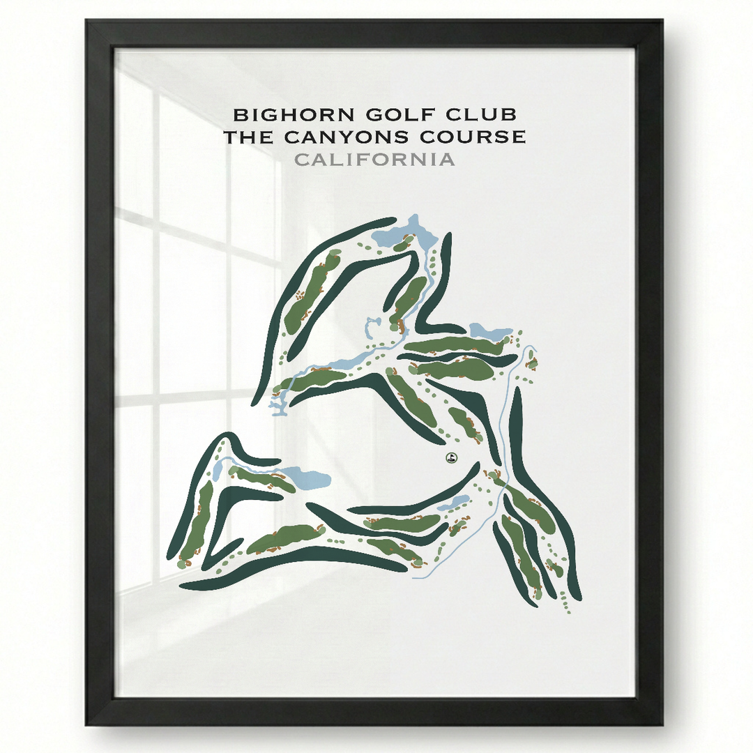 Bighorn - Canyons Course, California - Printed Golf Courses