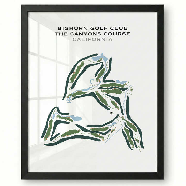 Bighorn - Canyons Course, California - Printed Golf Courses