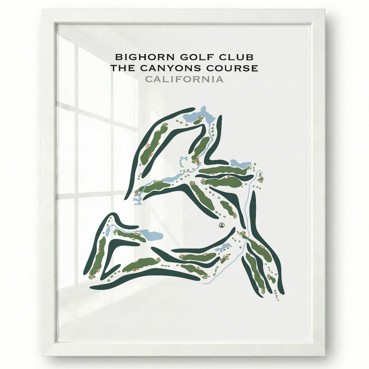 Bighorn - Canyons Course, California - Printed Golf Courses
