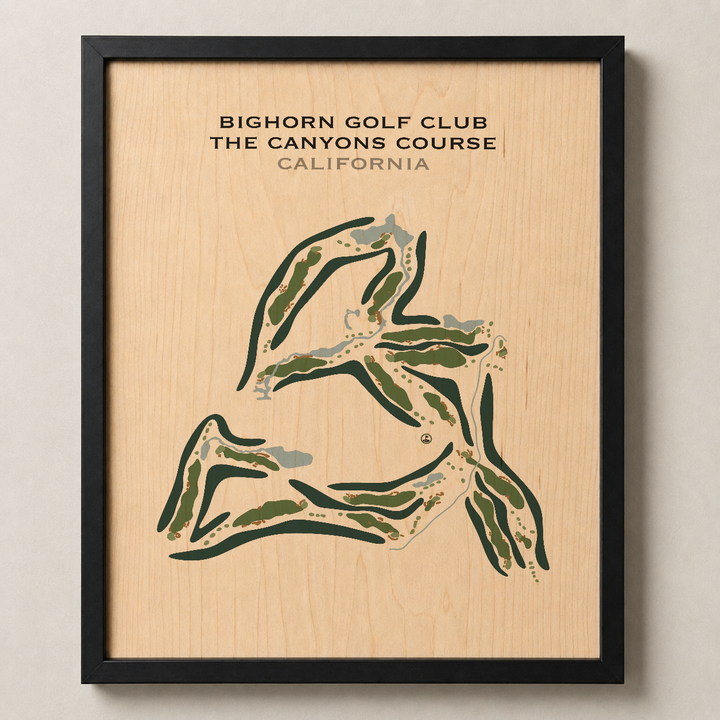 Bighorn - Canyons Course, California - Printed Golf Courses